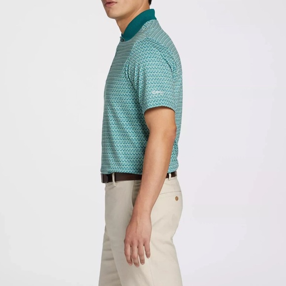 Walter Hagen Men’s Clubhouse Performance 19th Hole Golf Shirt Polo Green New - Picture 4 of 11